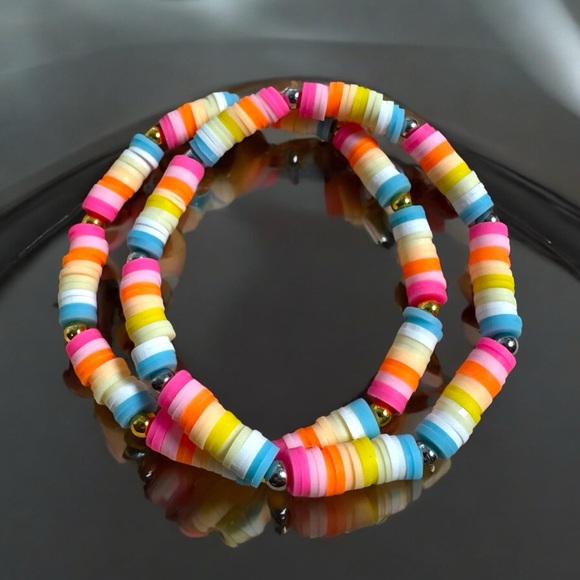 Handmade Jewelry - Colorful Beaded Bracelet Set